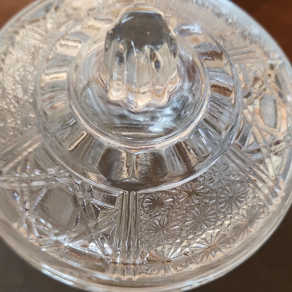 Final Price/ Indiana Glass Clear Lidded Candy Dish - Picture 4 of 7